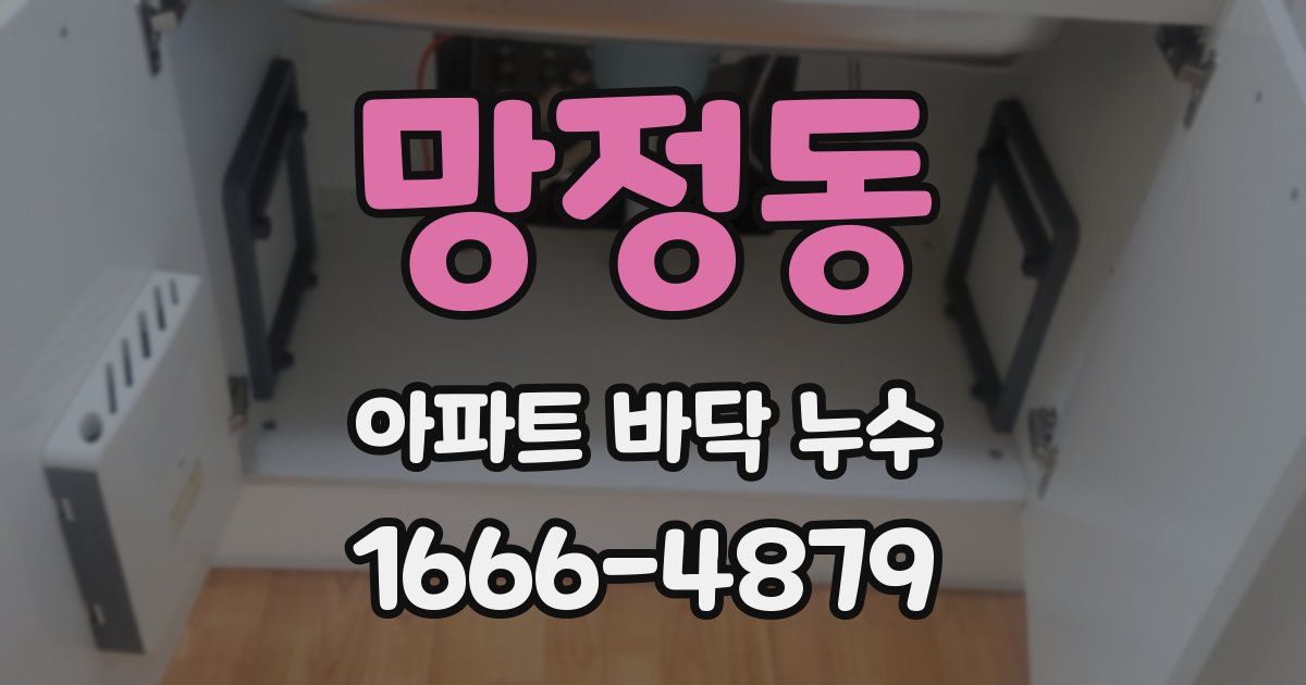 망정동 아파트 바닥 누수