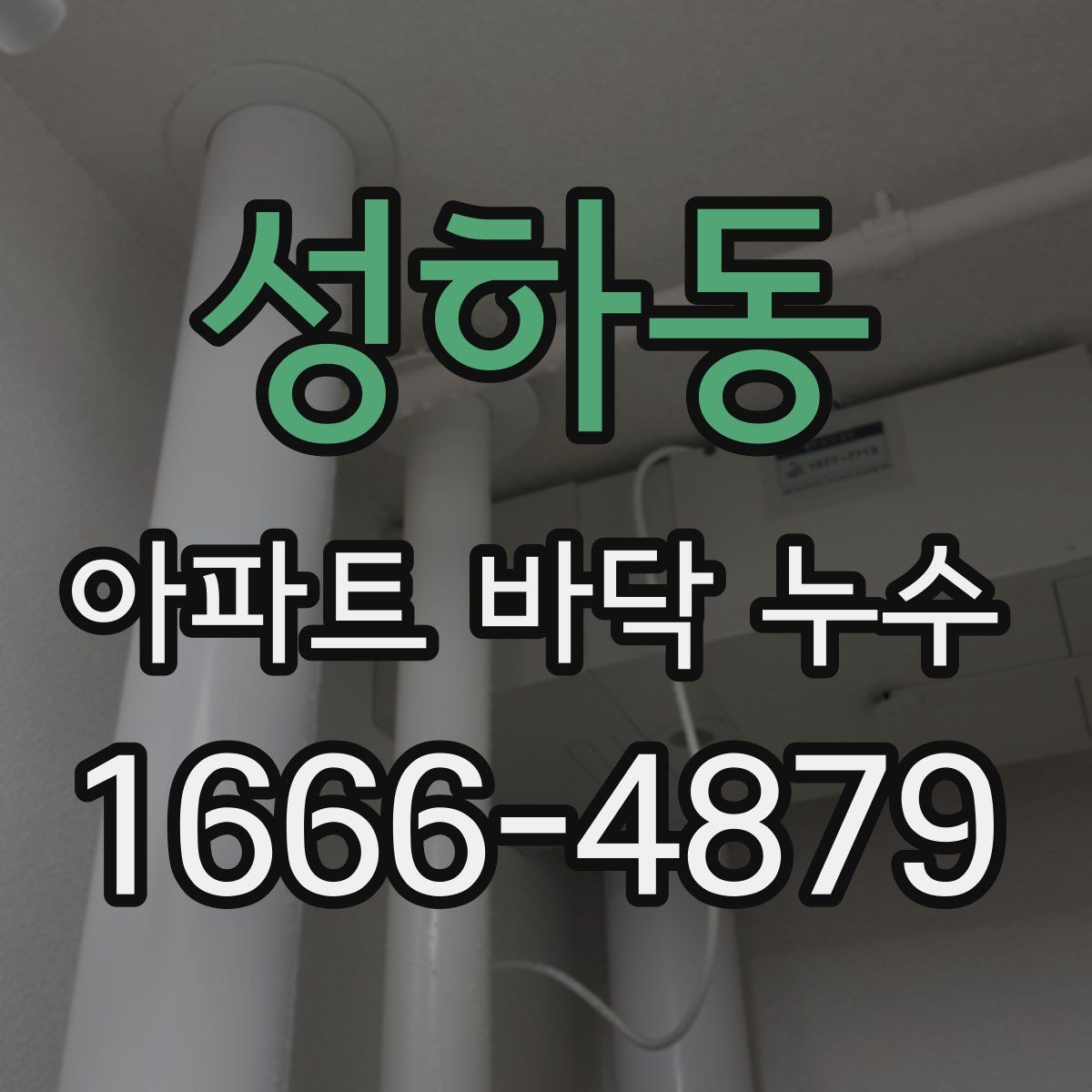 성하동 아파트 바닥 누수