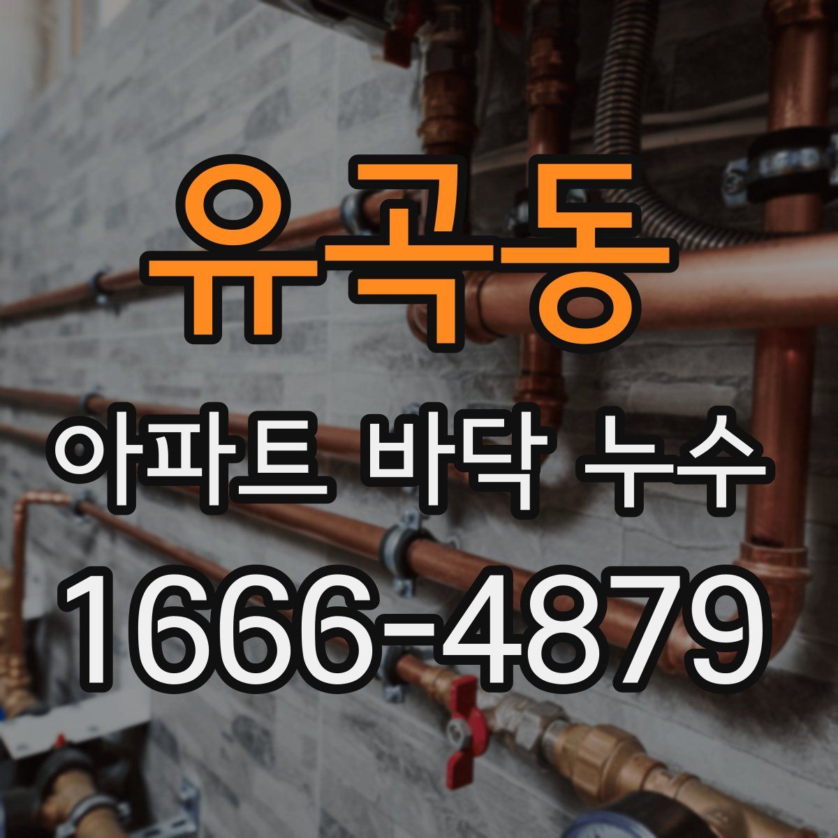 유곡동 아파트 바닥 누수