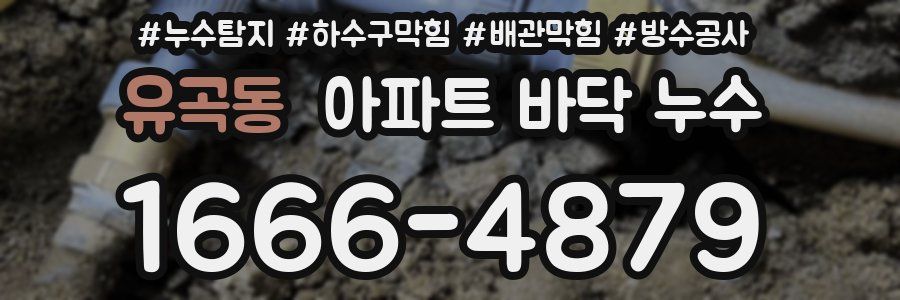 유곡동 아파트 바닥 누수