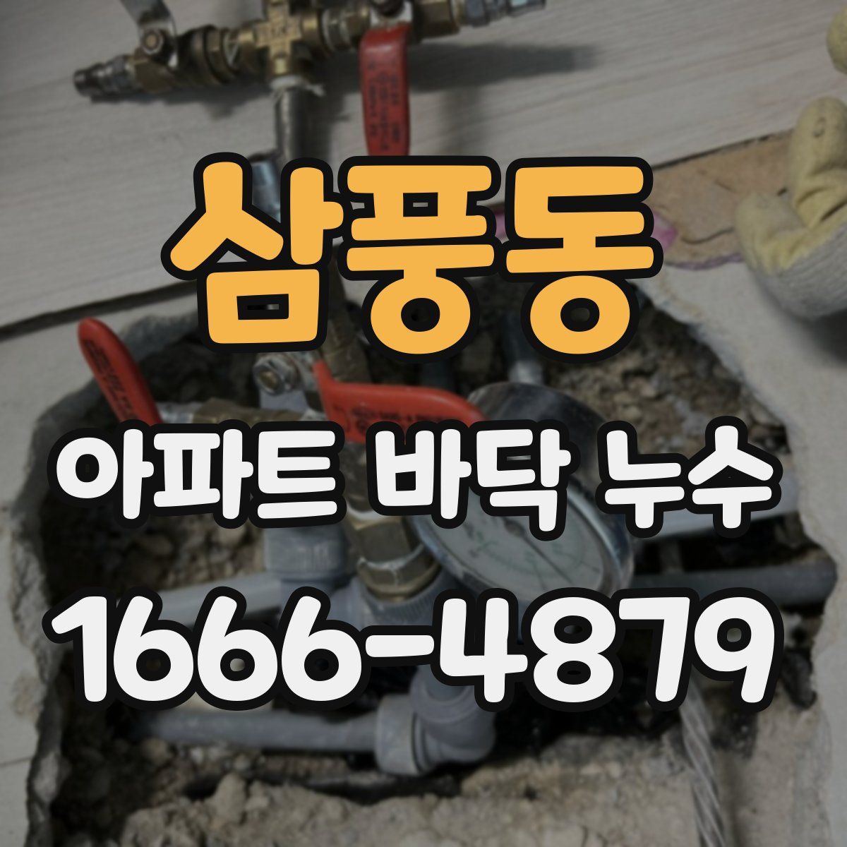 삼풍동 아파트 바닥 누수