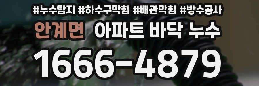 안계면 아파트 바닥 누수