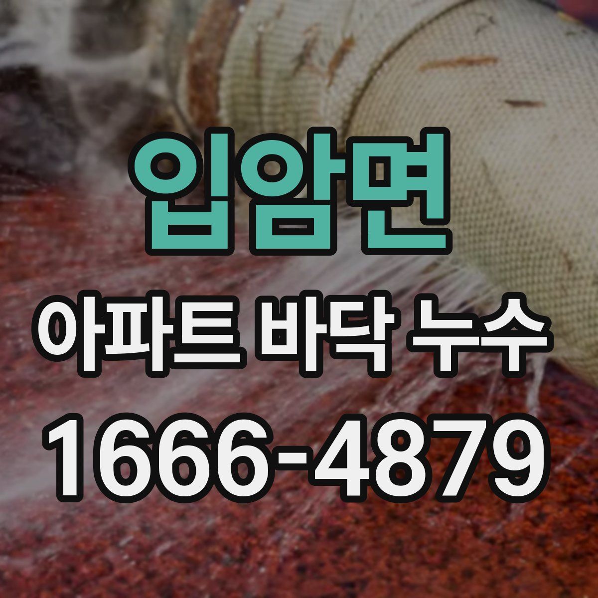 입암면 아파트 바닥 누수