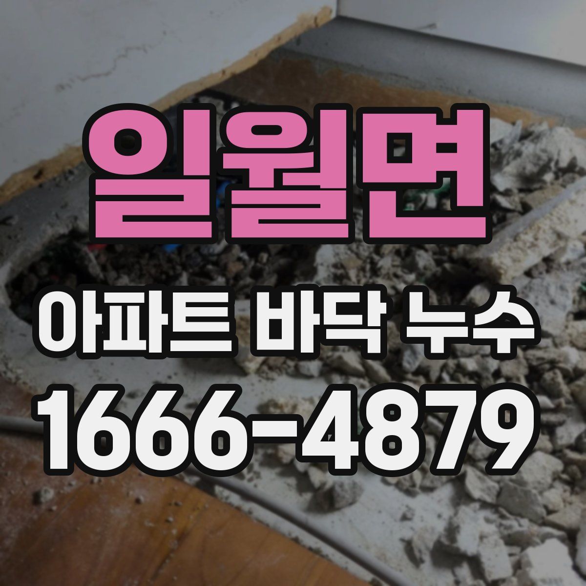일월면 아파트 바닥 누수
