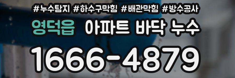 영덕읍 아파트 바닥 누수