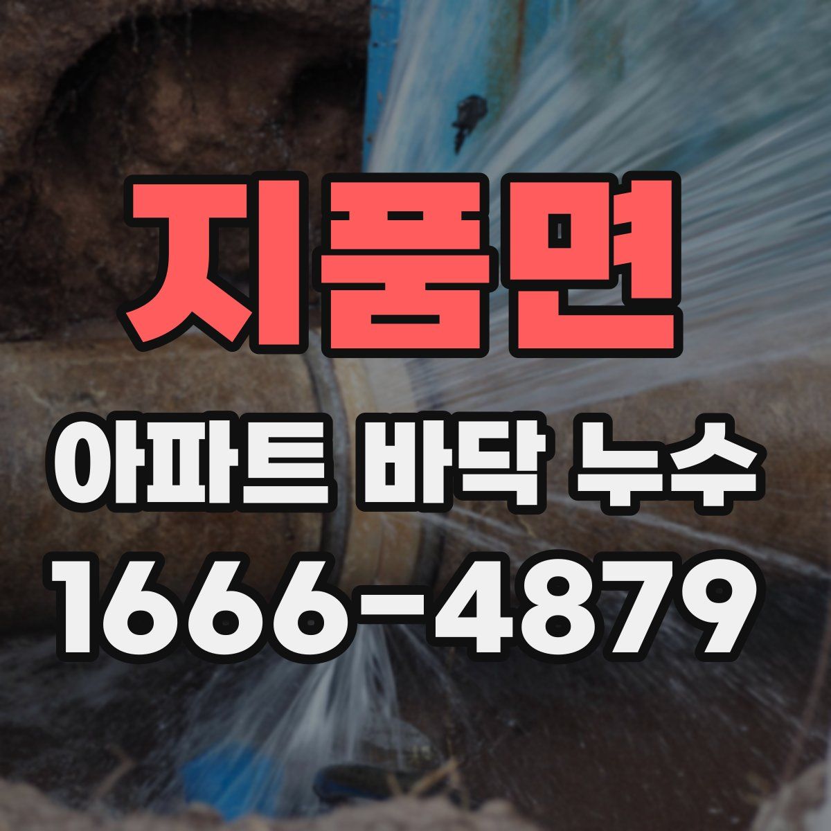 지품면 아파트 바닥 누수
