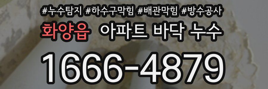화양읍 아파트 바닥 누수