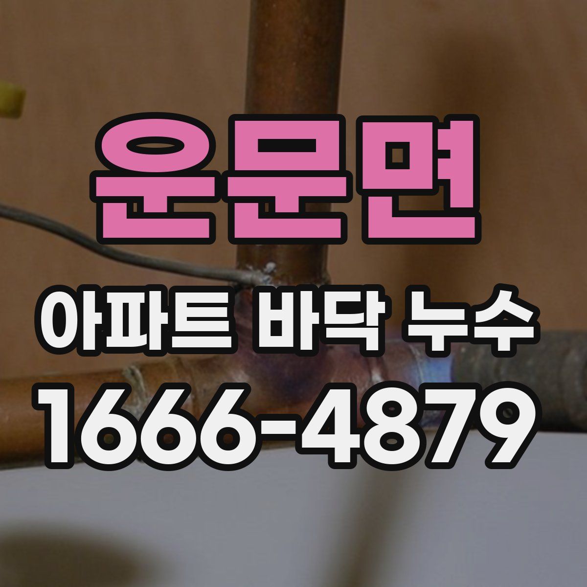 운문면 아파트 바닥 누수
