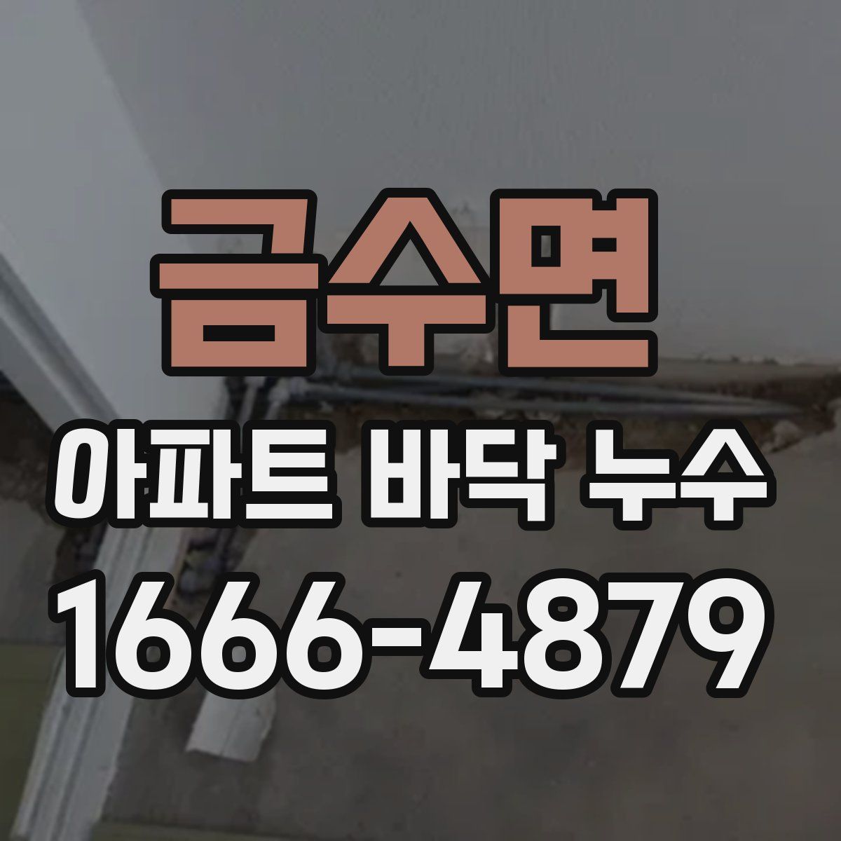 금수면 아파트 바닥 누수