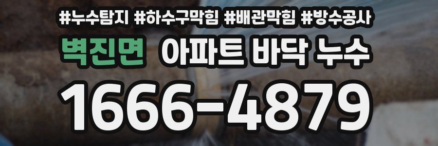 벽진면 아파트 바닥 누수