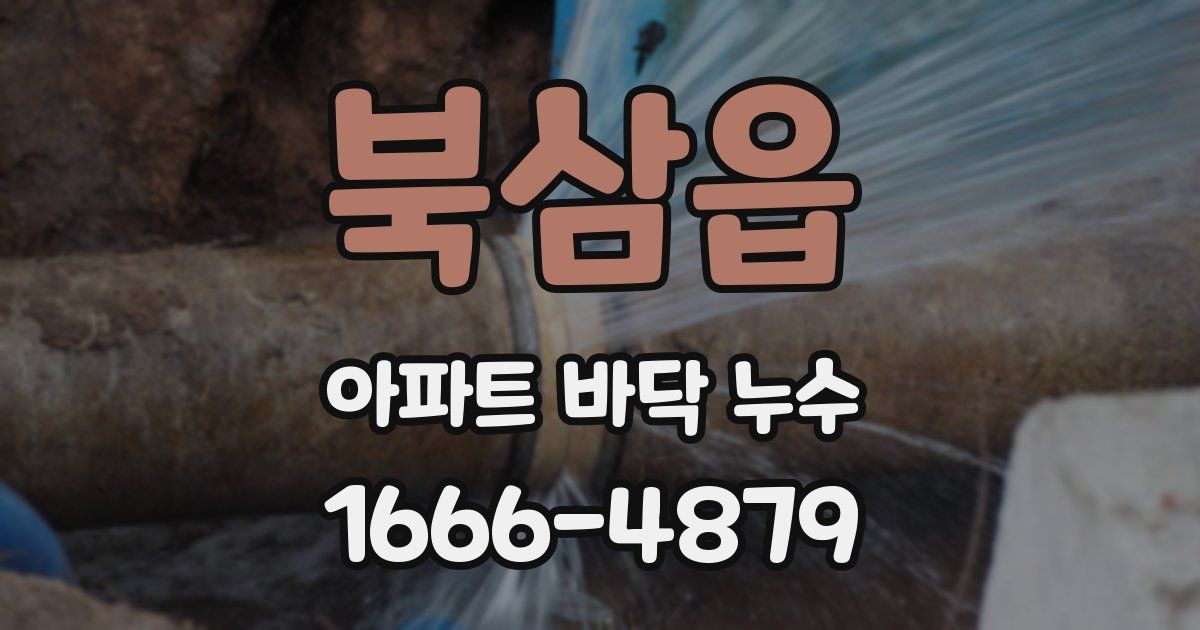 북삼읍 아파트 바닥 누수