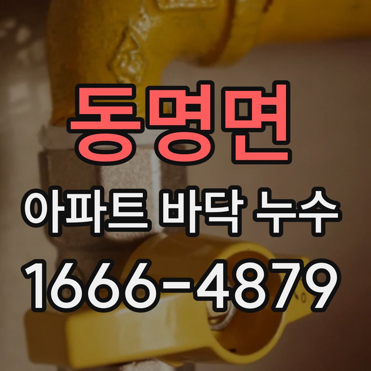 동명면 아파트 바닥 누수