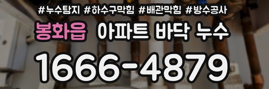 봉화읍 아파트 바닥 누수