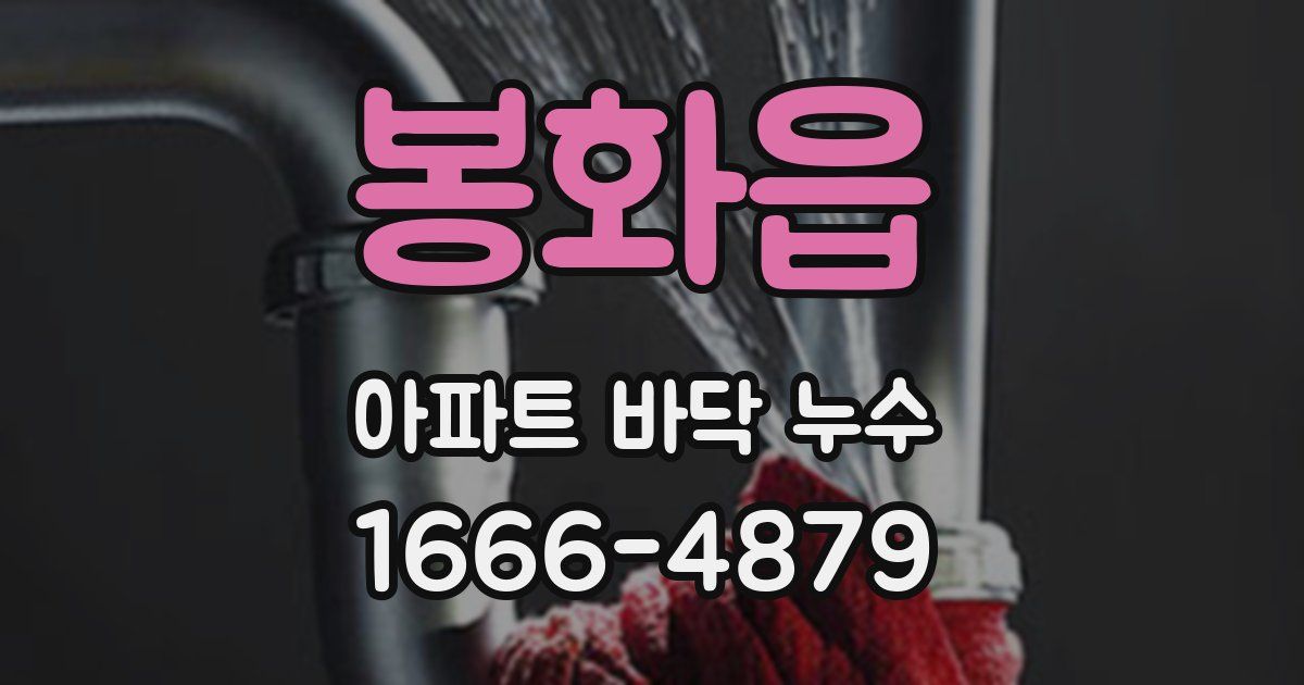 봉화읍 아파트 바닥 누수