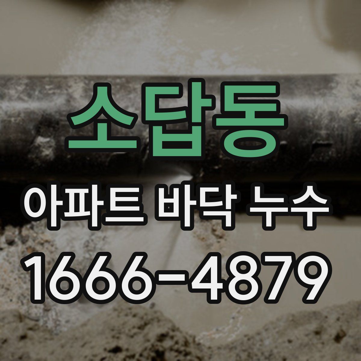 소답동 아파트 바닥 누수