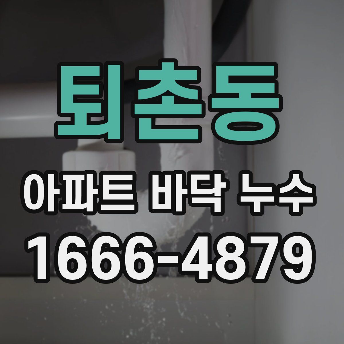 퇴촌동 아파트 바닥 누수