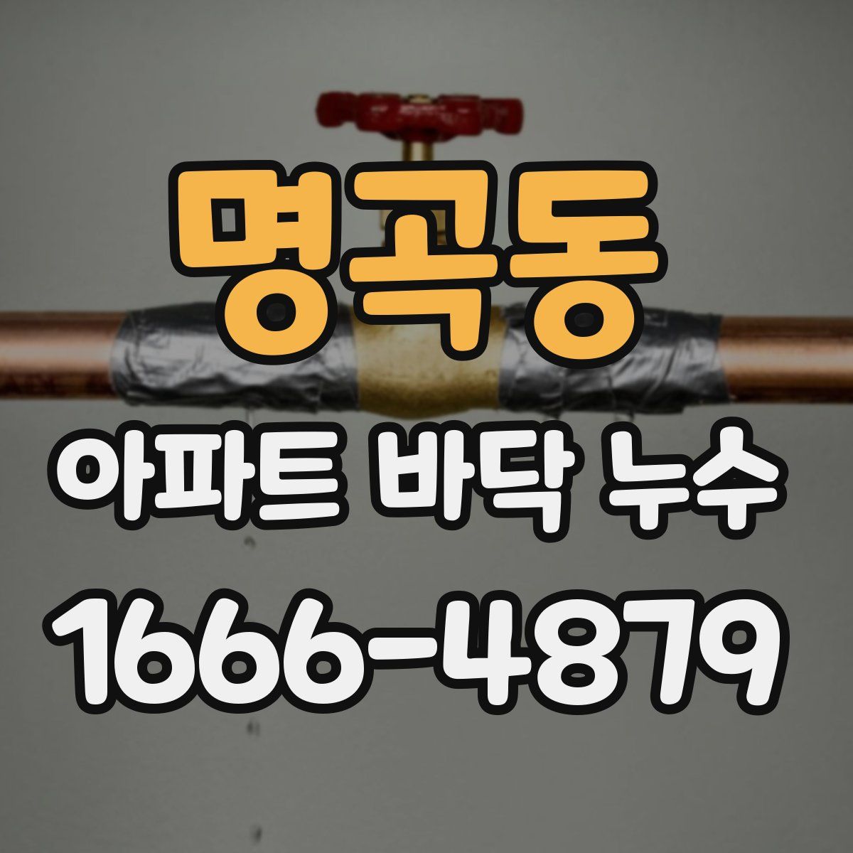 명곡동 아파트 바닥 누수