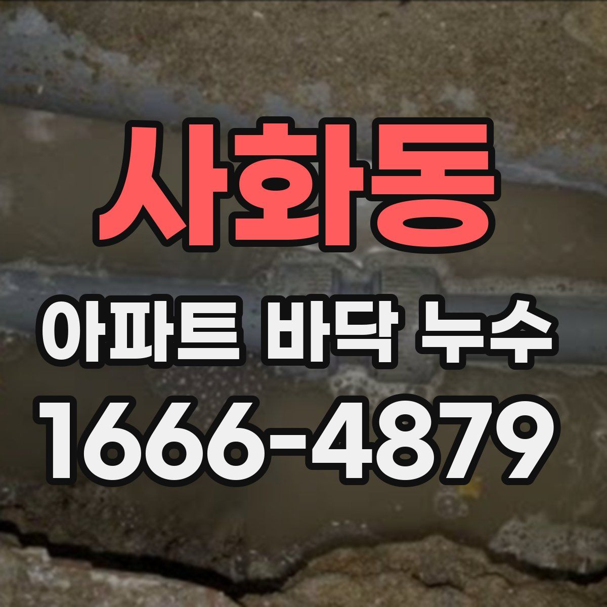 사화동 아파트 바닥 누수
