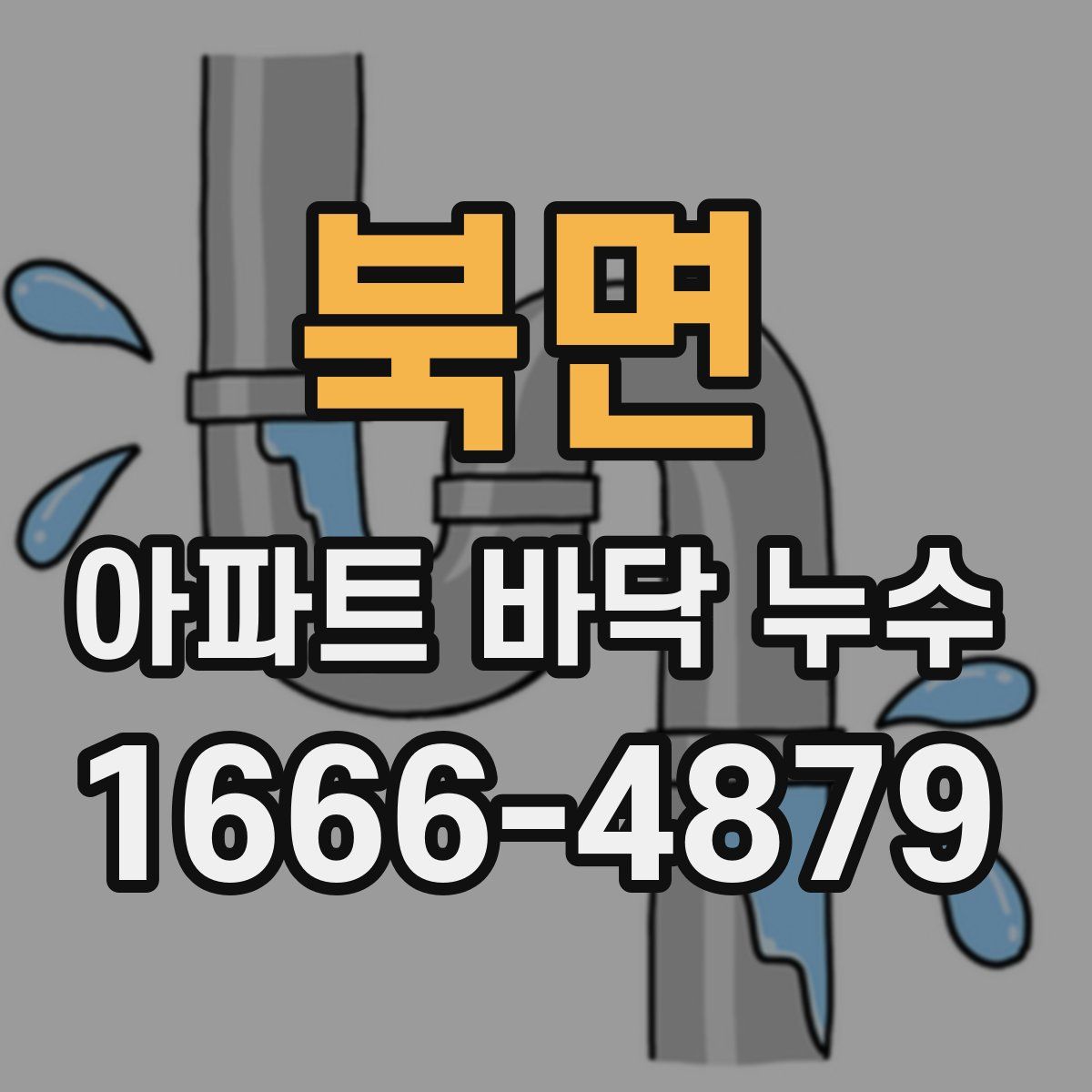 북면 아파트 바닥 누수