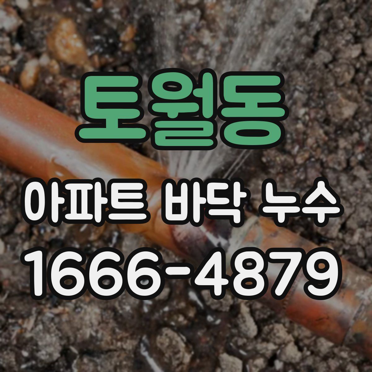 토월동 아파트 바닥 누수