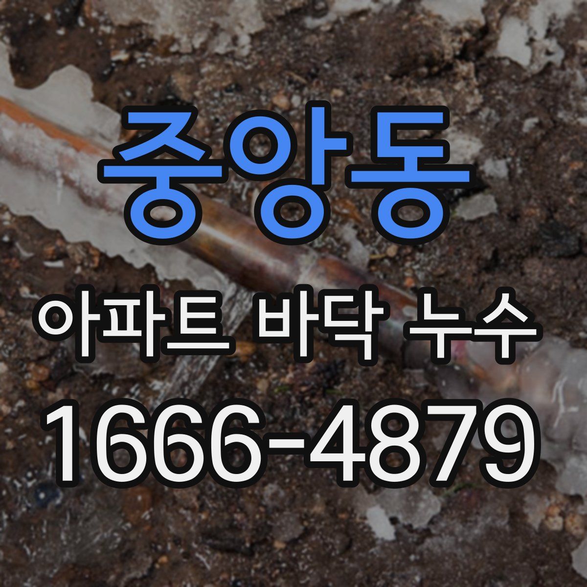 중앙동 아파트 바닥 누수