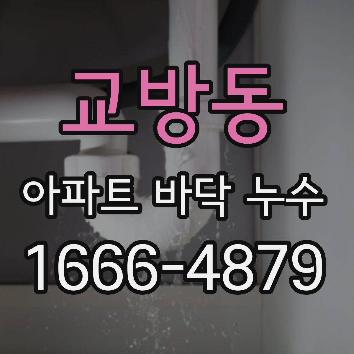 교방동 아파트 바닥 누수