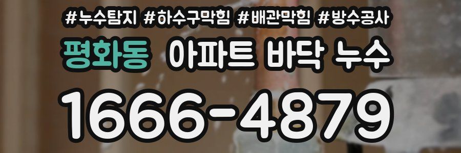 평화동 아파트 바닥 누수