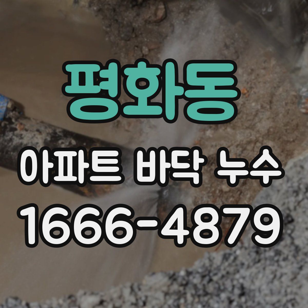 평화동 아파트 바닥 누수