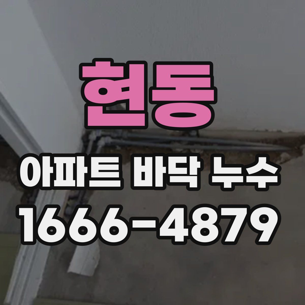 현동 아파트 바닥 누수
