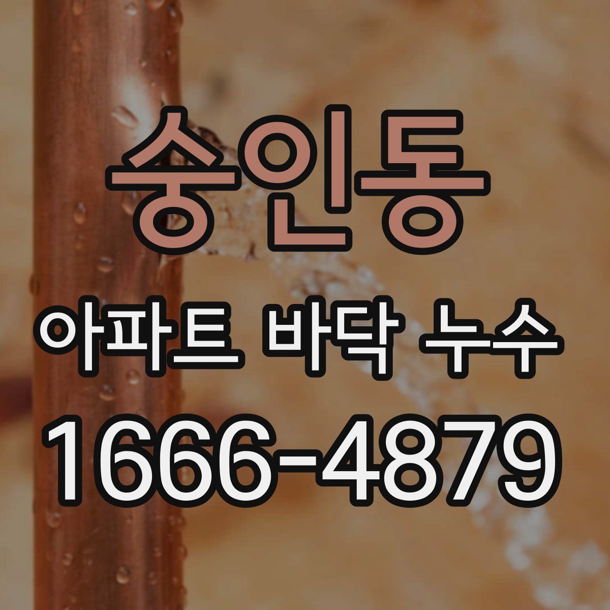 숭인동 아파트 바닥 누수