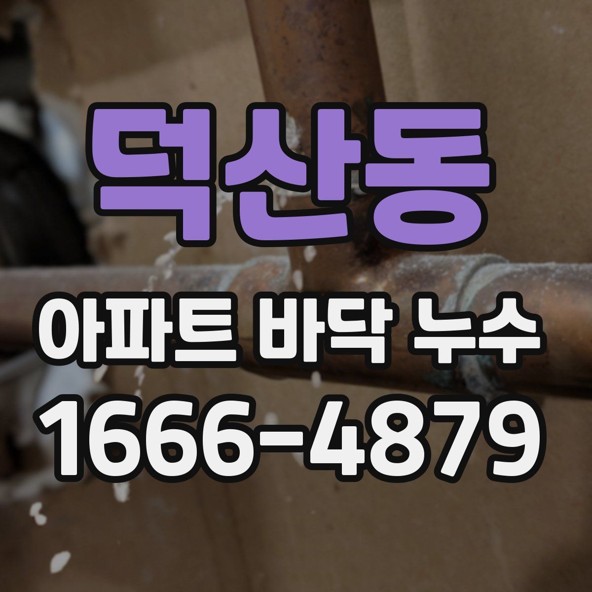 덕산동 아파트 바닥 누수