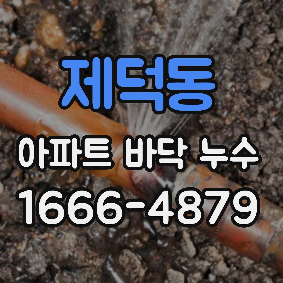제덕동 아파트 바닥 누수