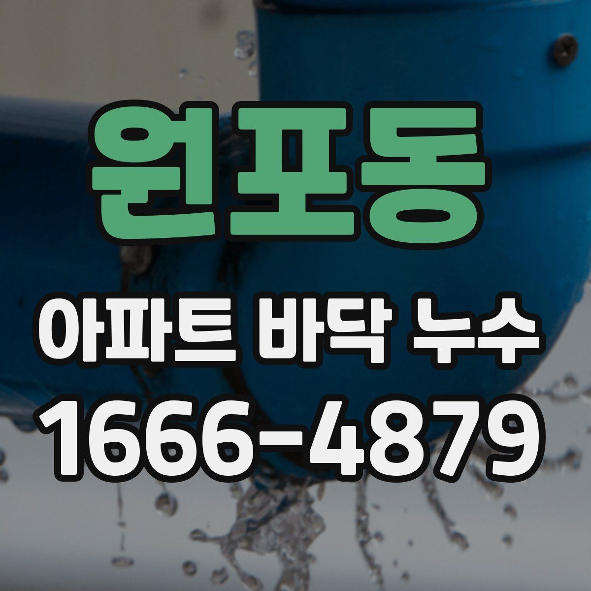 원포동 아파트 바닥 누수