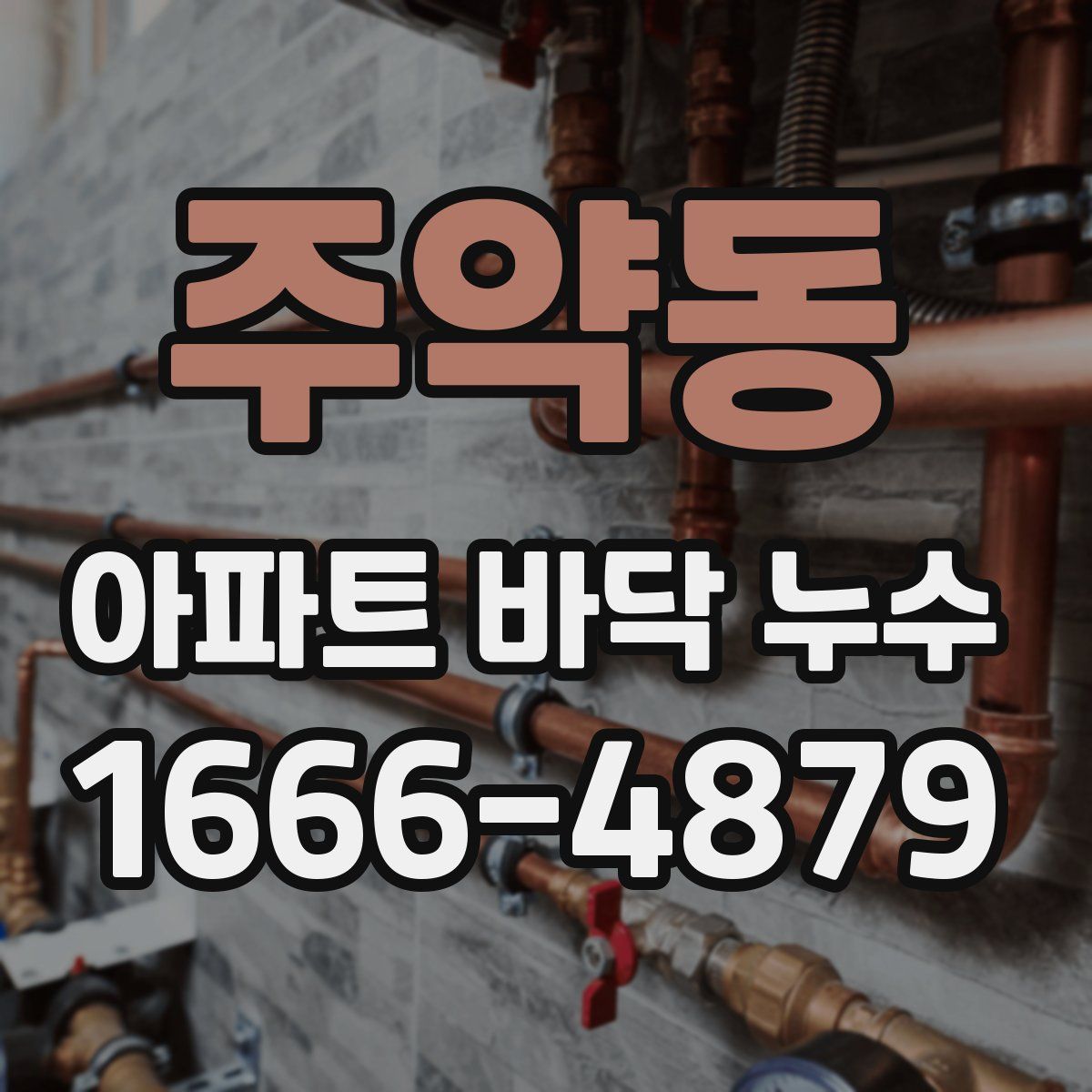 주약동 아파트 바닥 누수