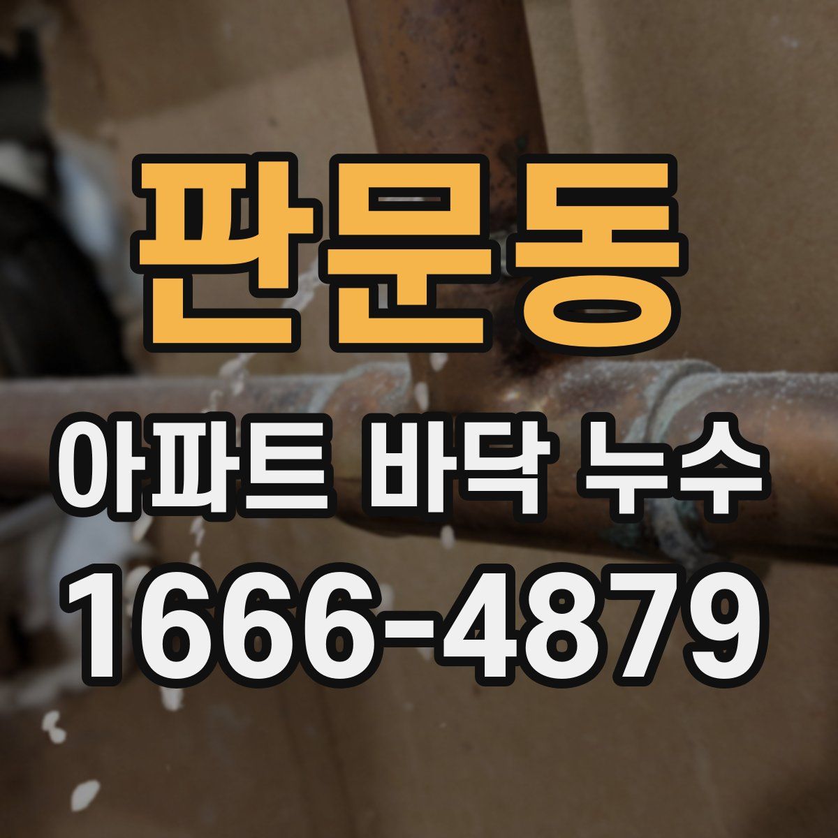 판문동 아파트 바닥 누수