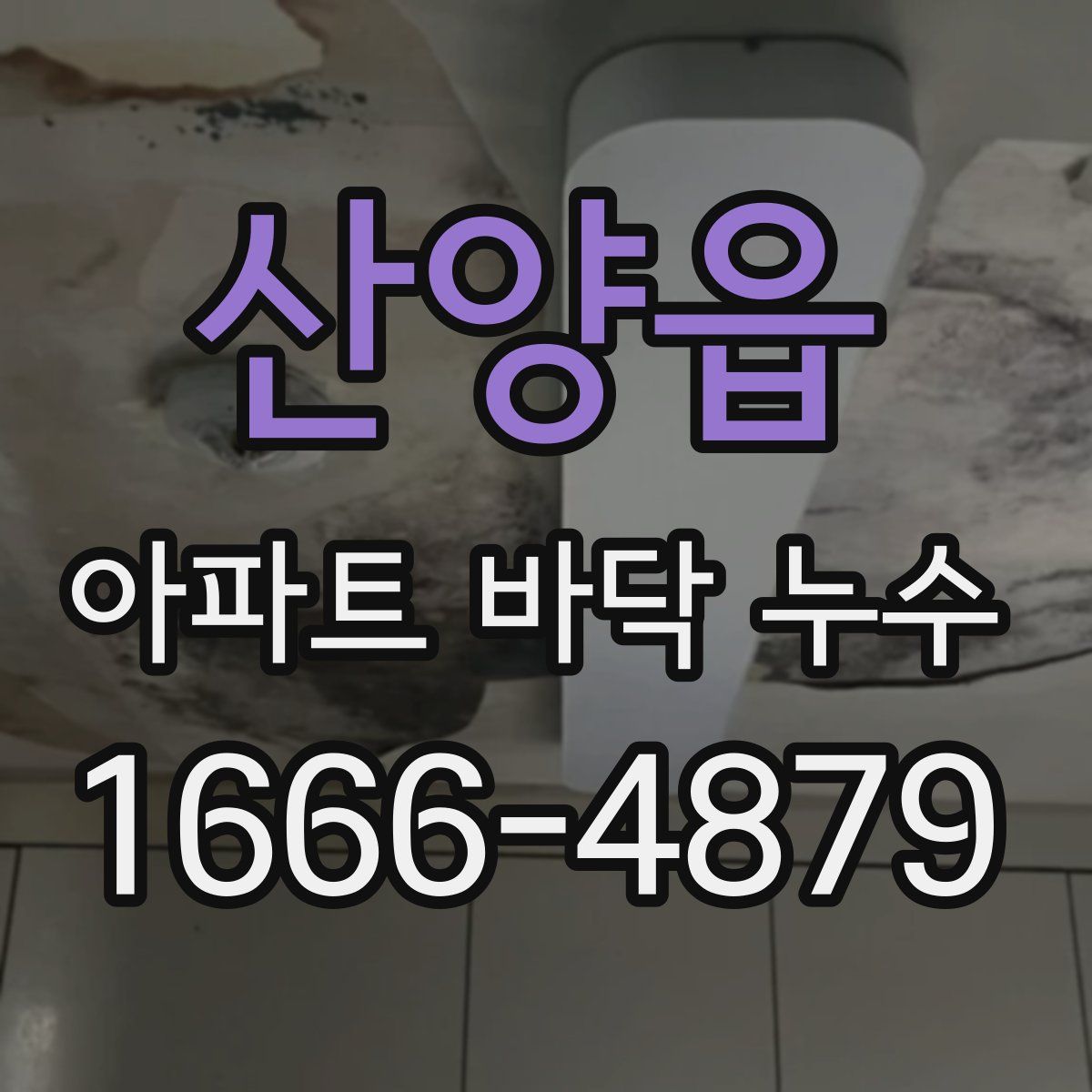 산양읍 아파트 바닥 누수