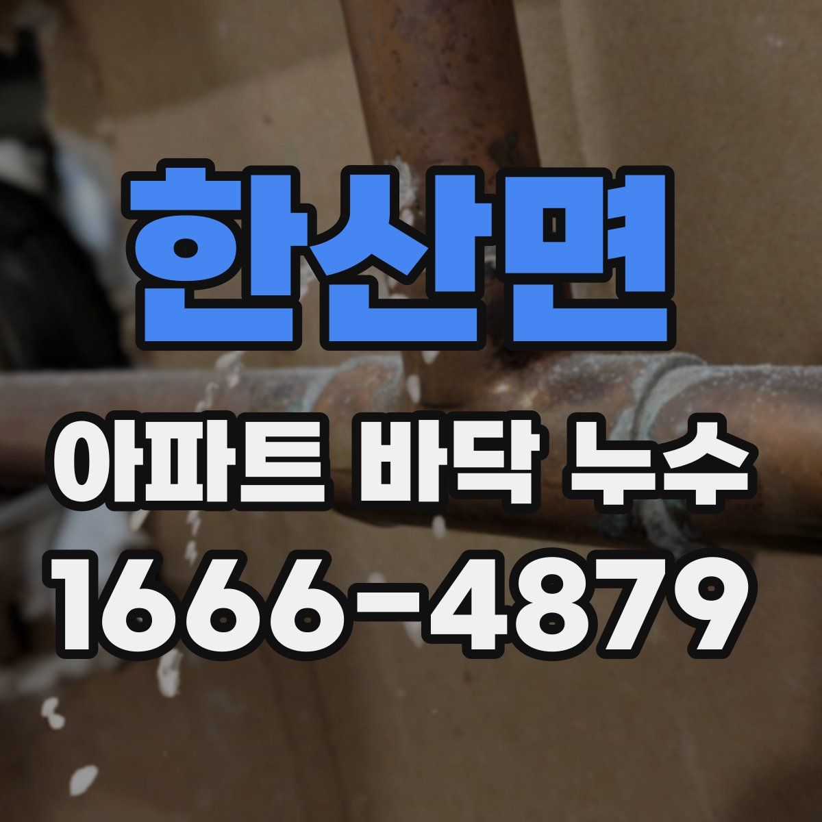 한산면 아파트 바닥 누수