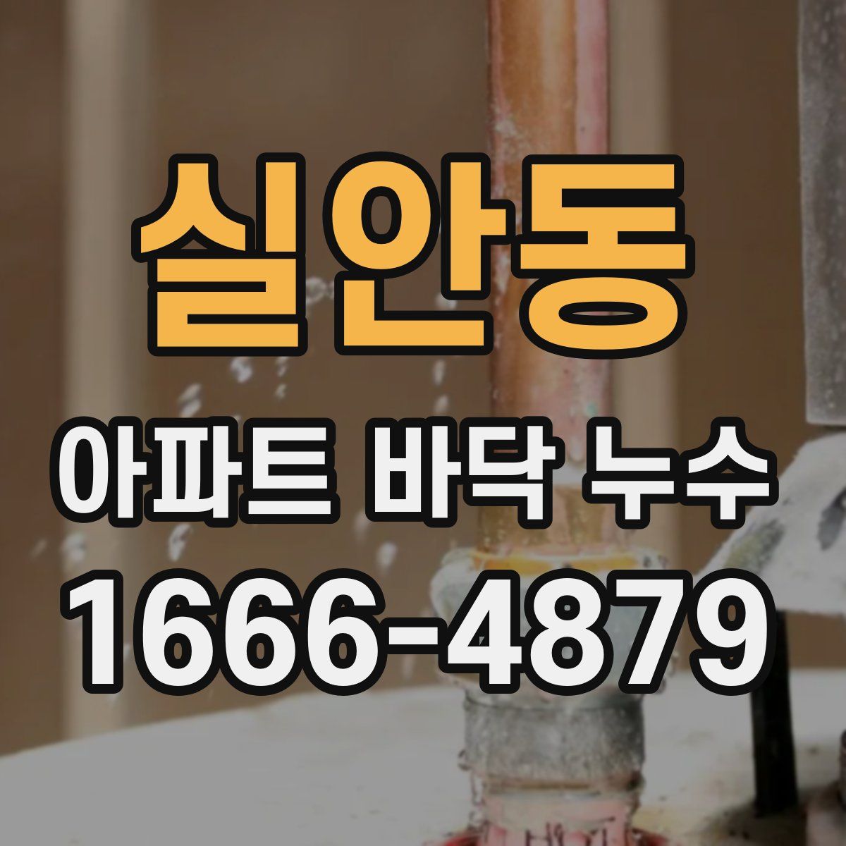 실안동 아파트 바닥 누수