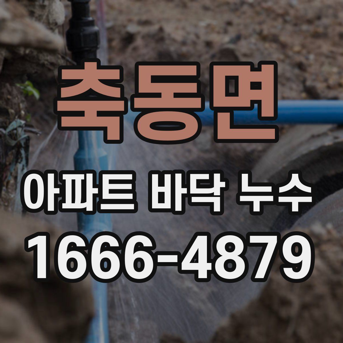 축동면 아파트 바닥 누수