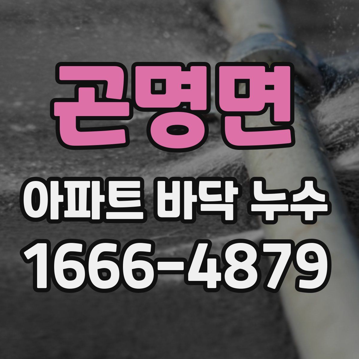 곤명면 아파트 바닥 누수
