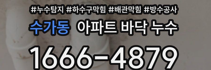 수가동 아파트 바닥 누수