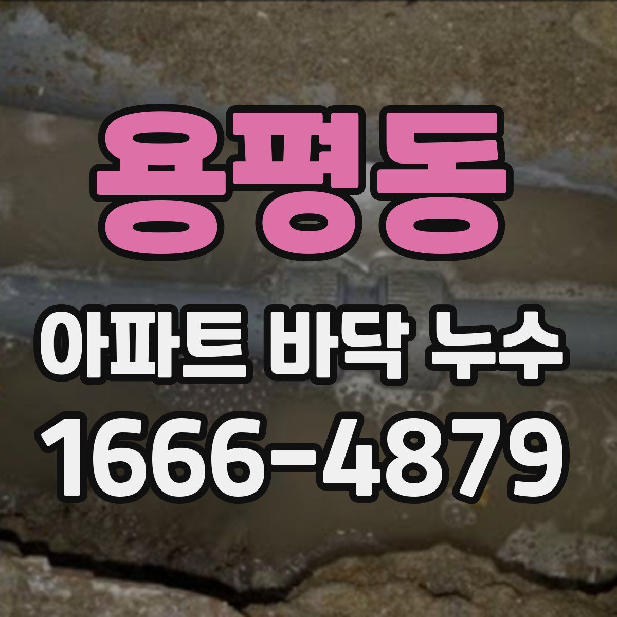 용평동 아파트 바닥 누수