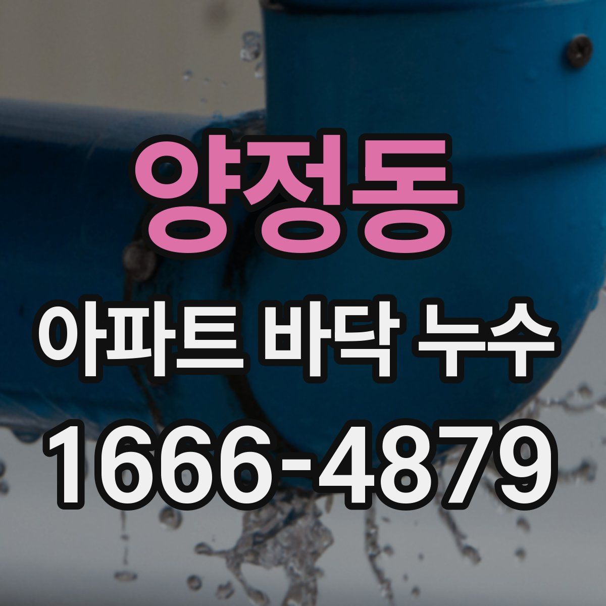 양정동 아파트 바닥 누수