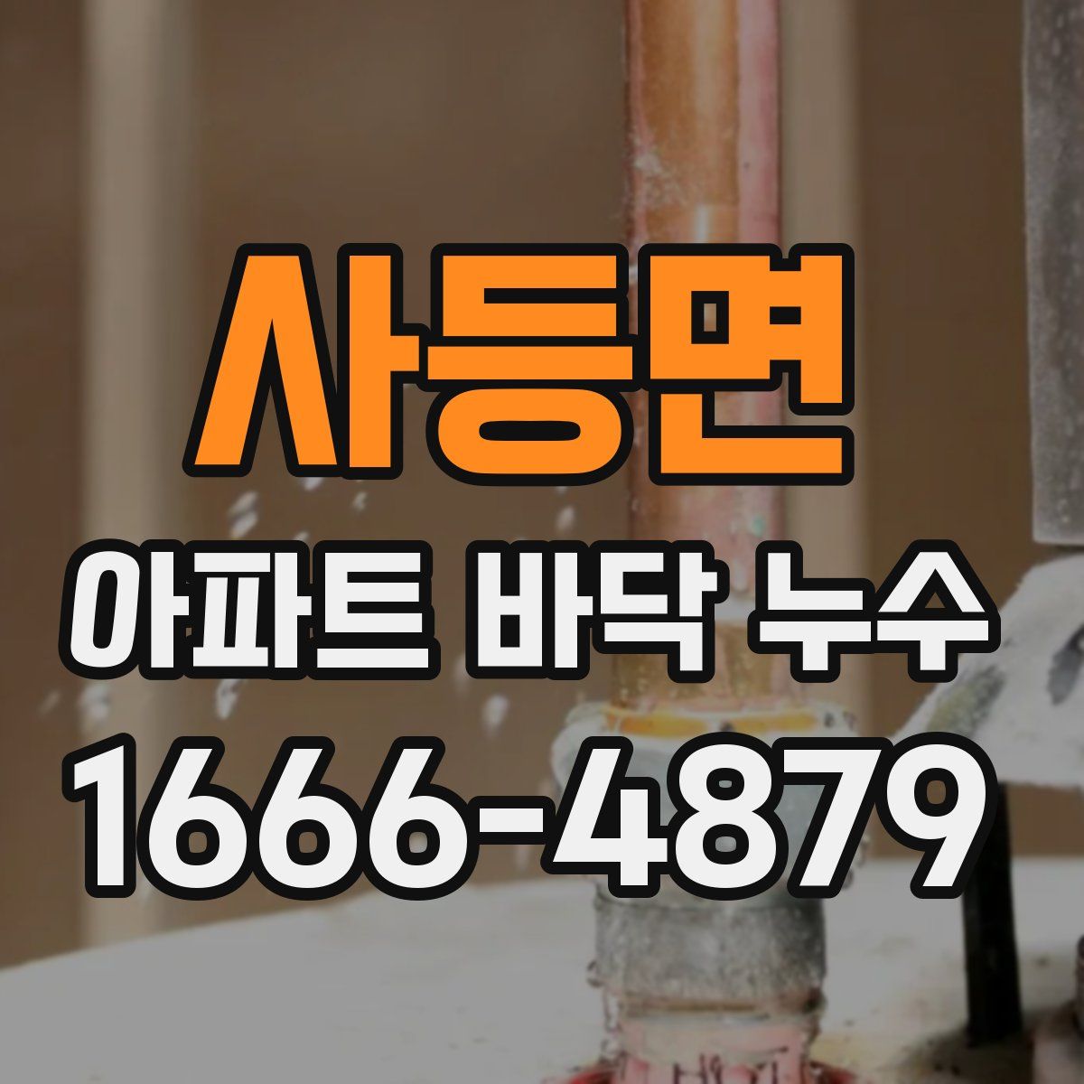 사등면 아파트 바닥 누수