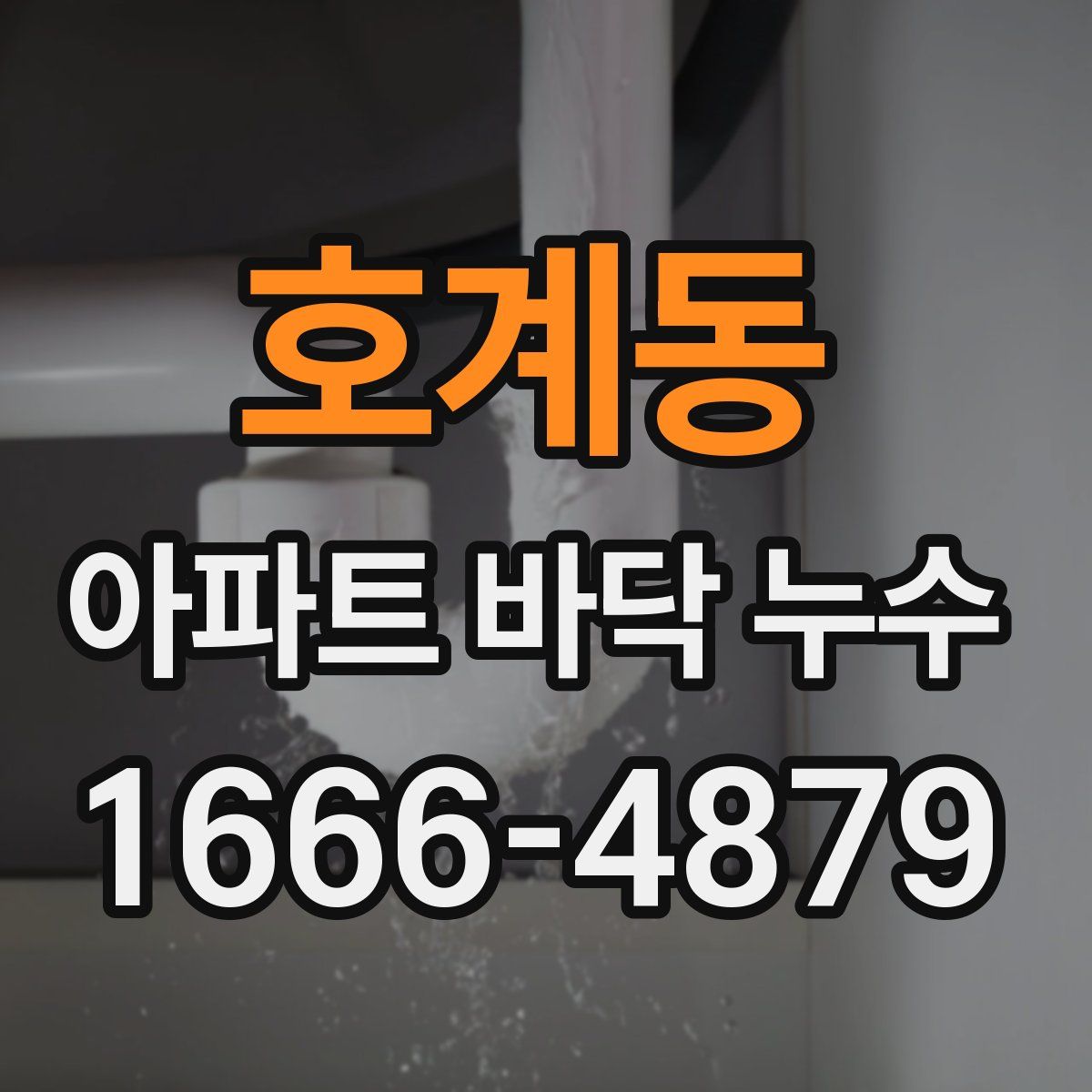 호계동 아파트 바닥 누수