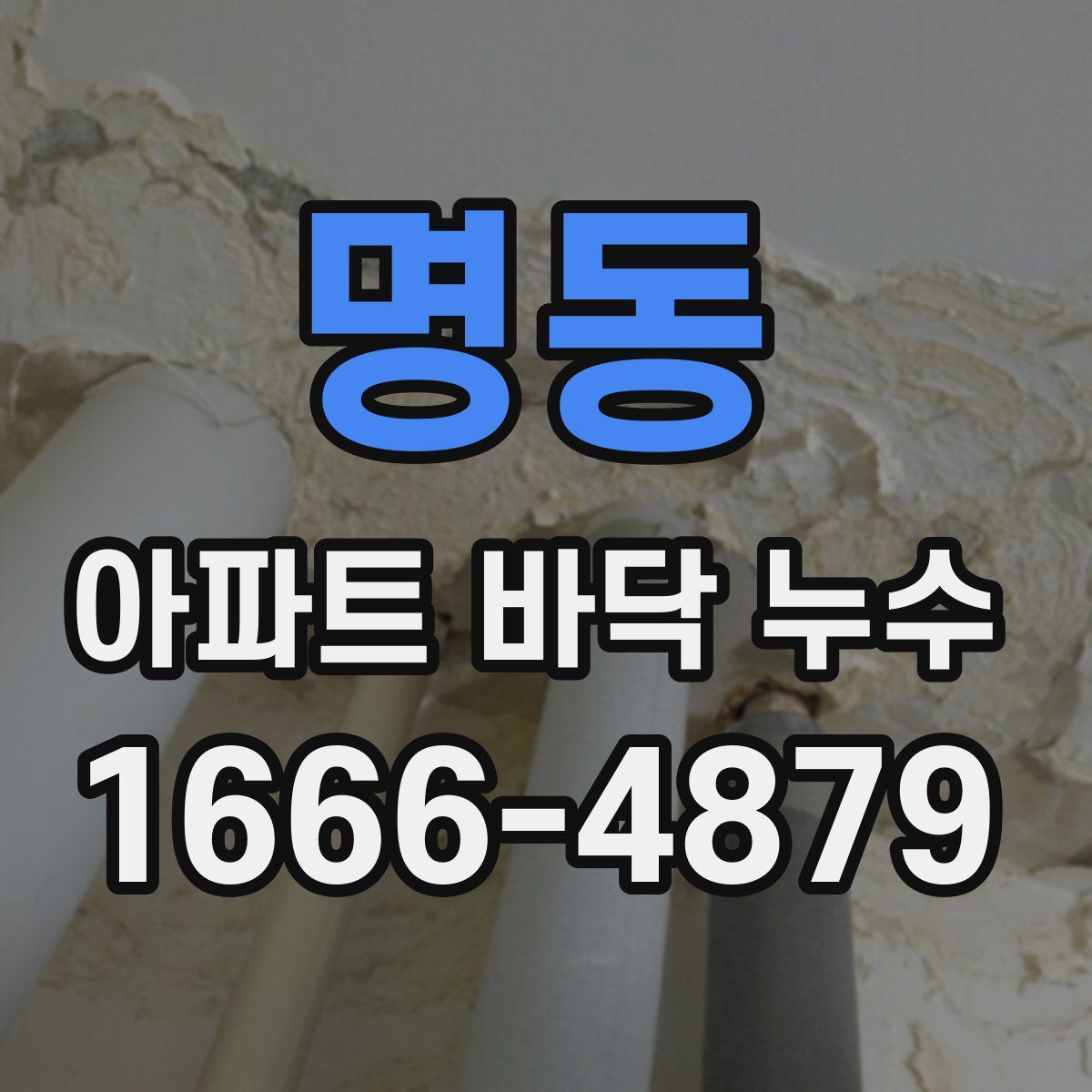 명동 아파트 바닥 누수