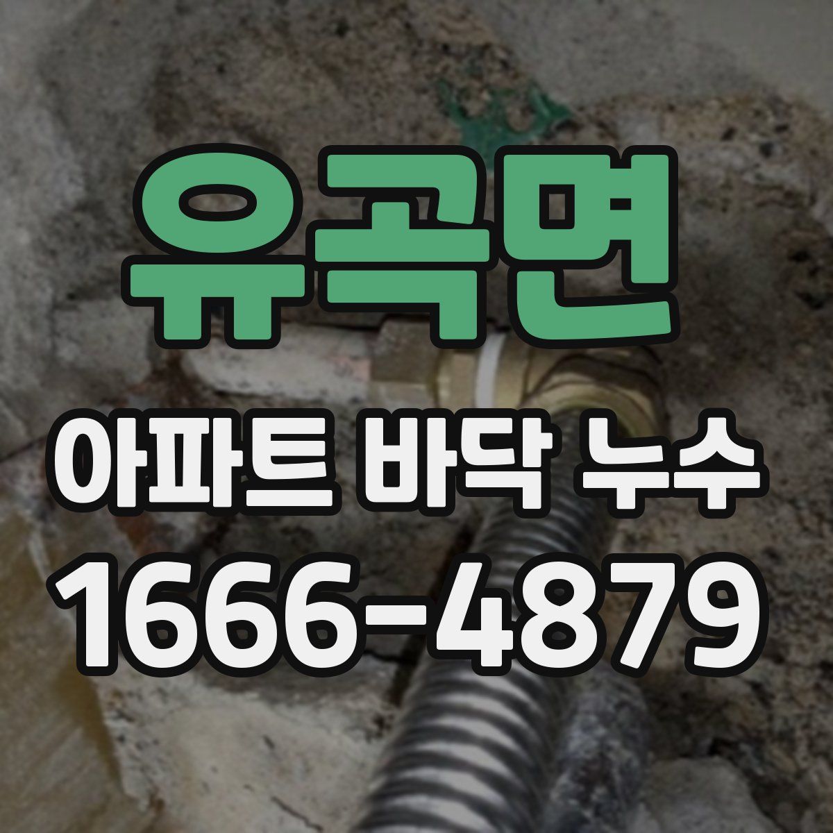 유곡면 아파트 바닥 누수
