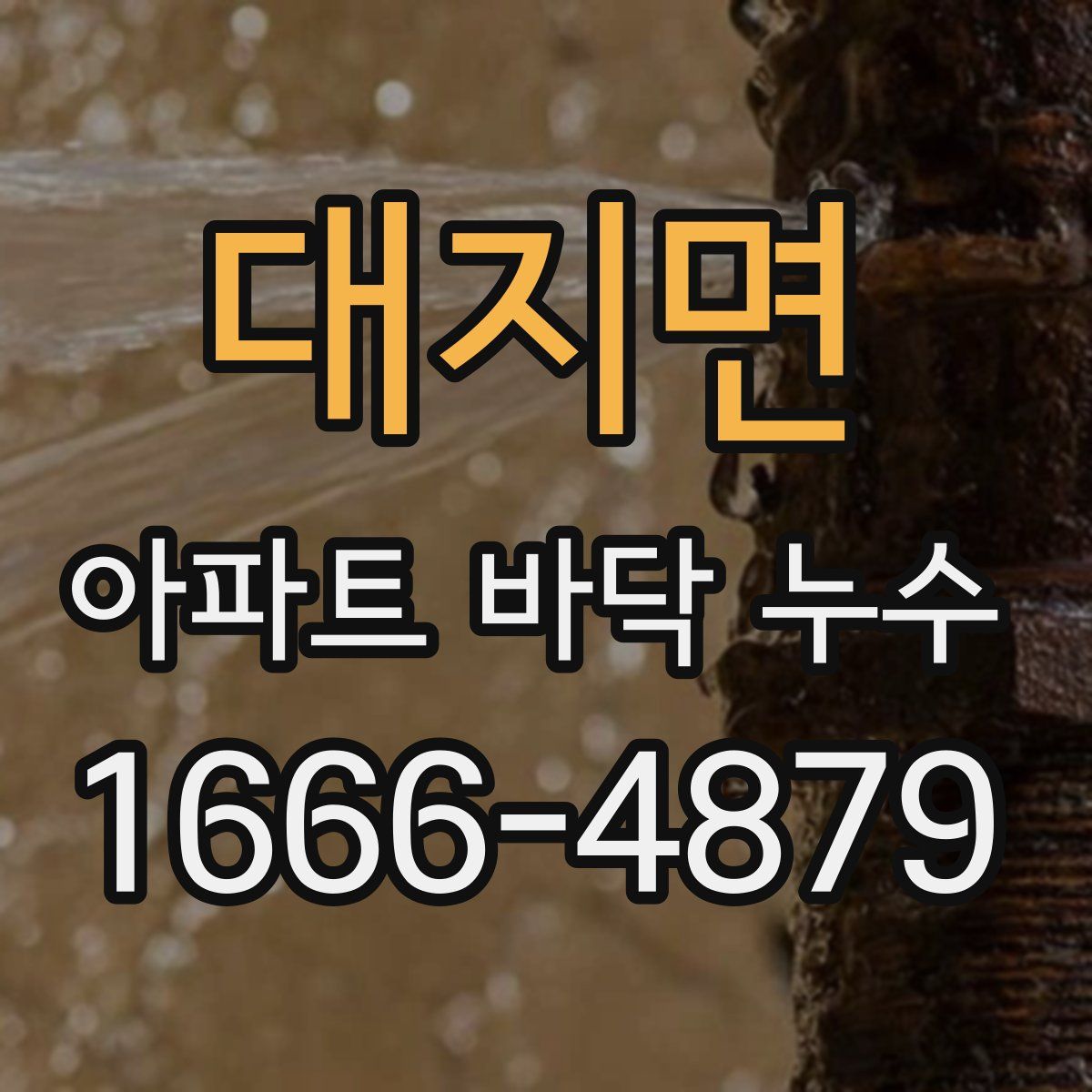 대지면 아파트 바닥 누수