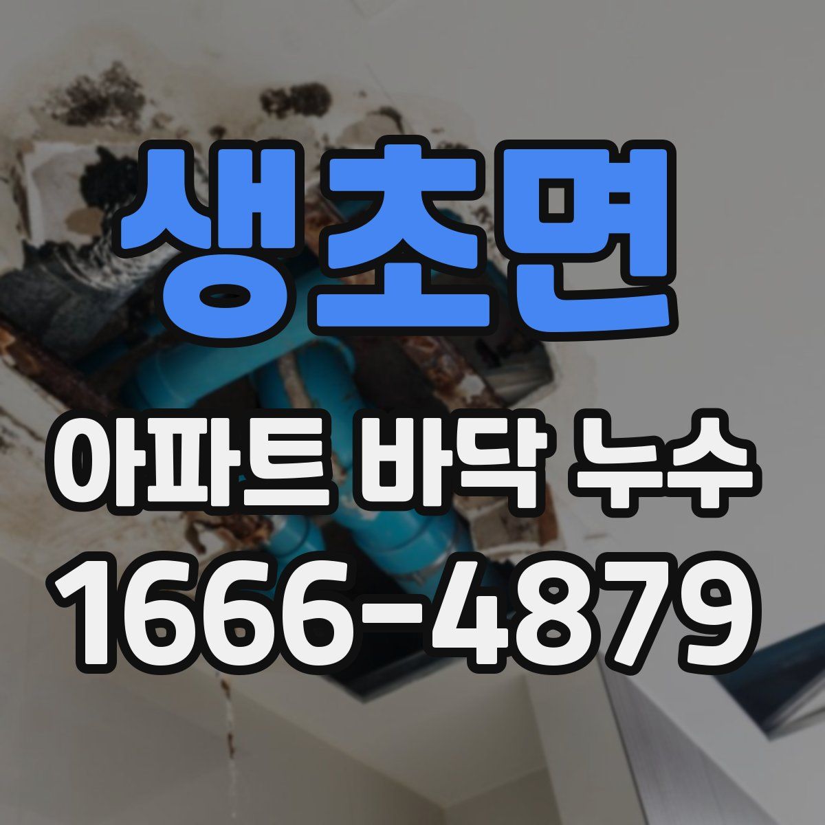 생초면 아파트 바닥 누수