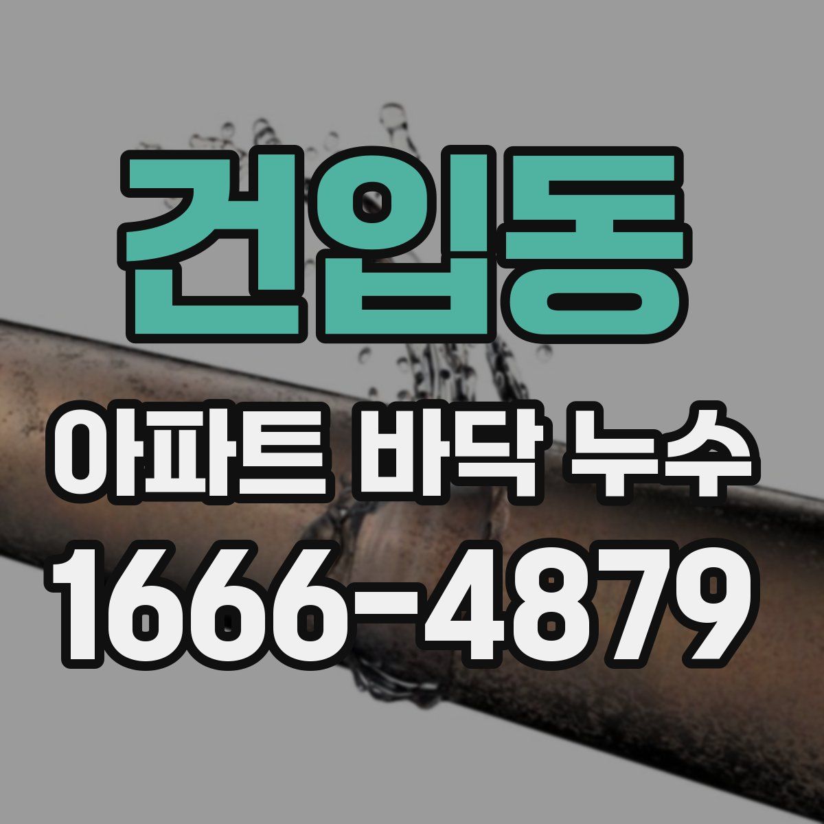 건입동 아파트 바닥 누수